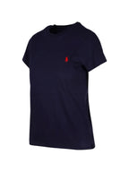 Camiseta com logo bordado