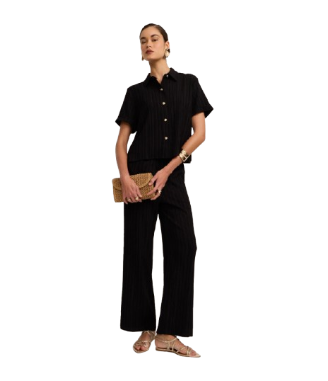 Camisa Texturizada em Viscose