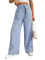 Calça Casual Listrada
