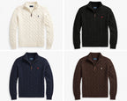 Compre 1 Leve 2 - Suéter Polo Trançado Zíper Masculino