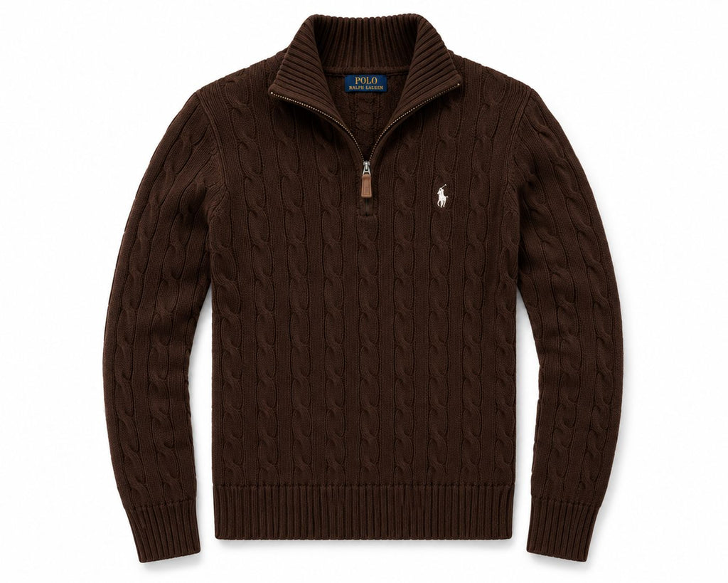 Compre 1 Leve 2 - Suéter Polo Trançado Zíper Masculino