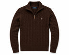 Compre 1 Leve 2 - Suéter Polo Trançado Zíper Masculino