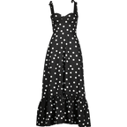 vestido midi evasê