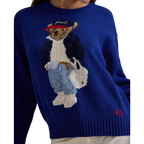 Suéter RL Bear Azul Royal