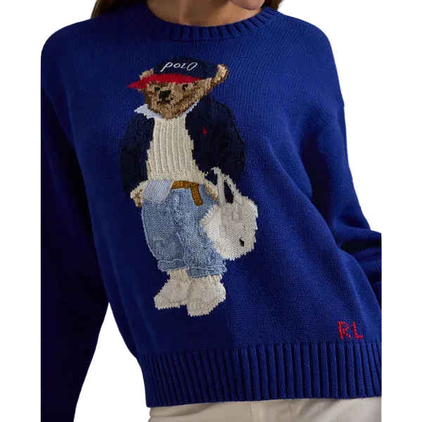 Suéter RL Bear Azul Royal