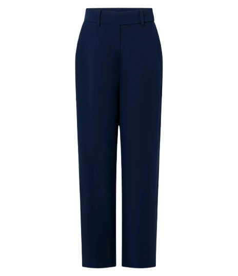 Calça Pantalona de Alfaiataria Azul