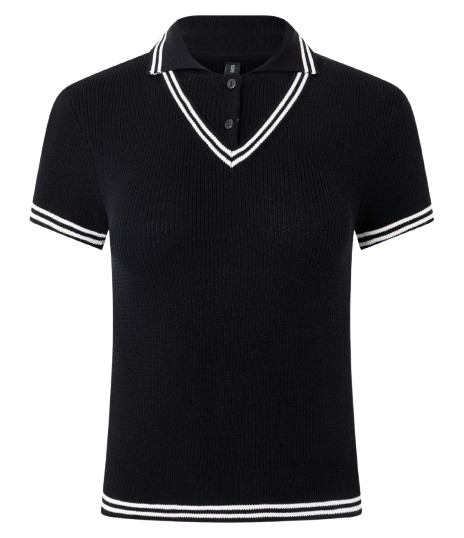 Blusa Polo em Tricô
