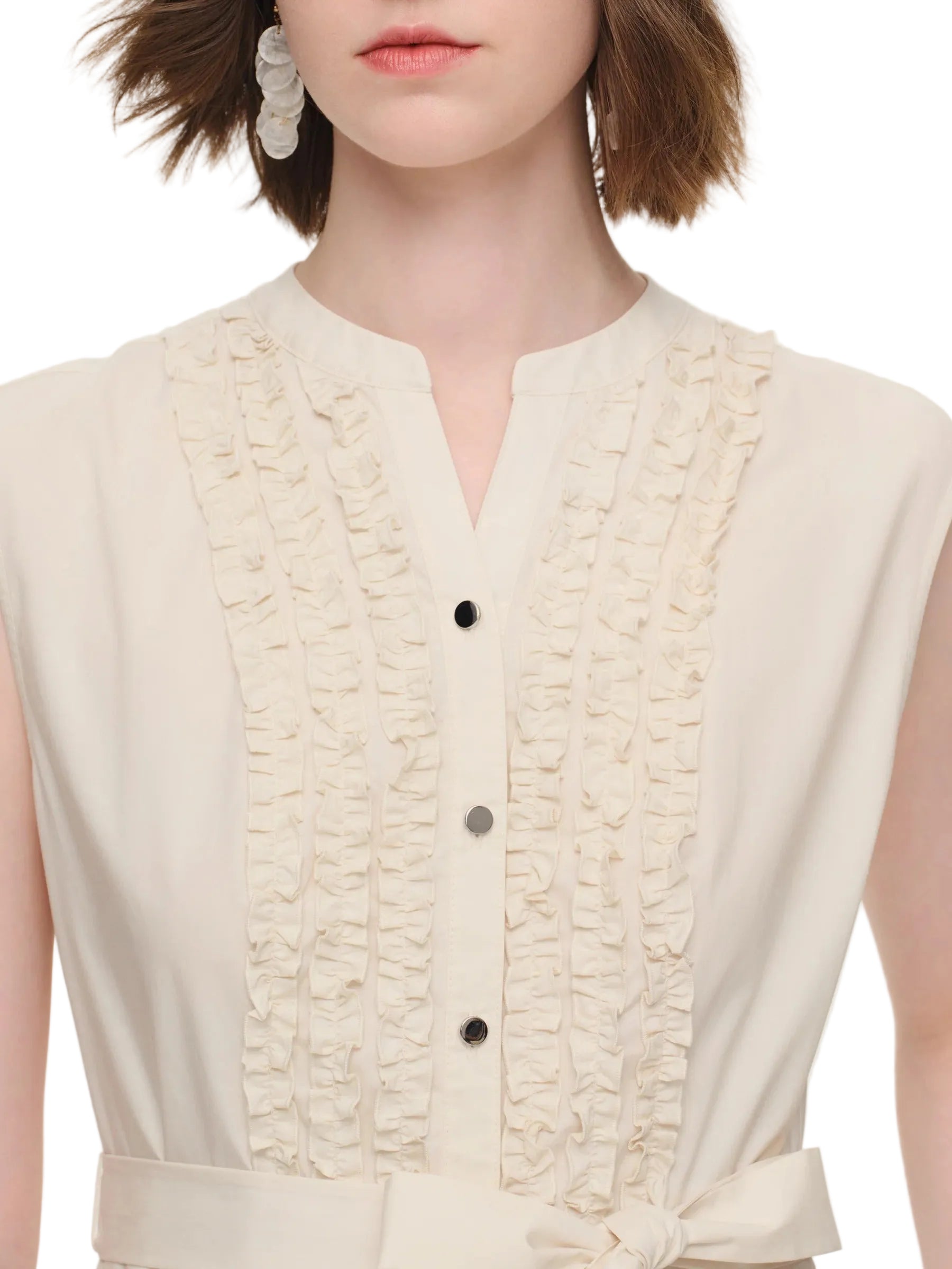 Vestido longo de algodão