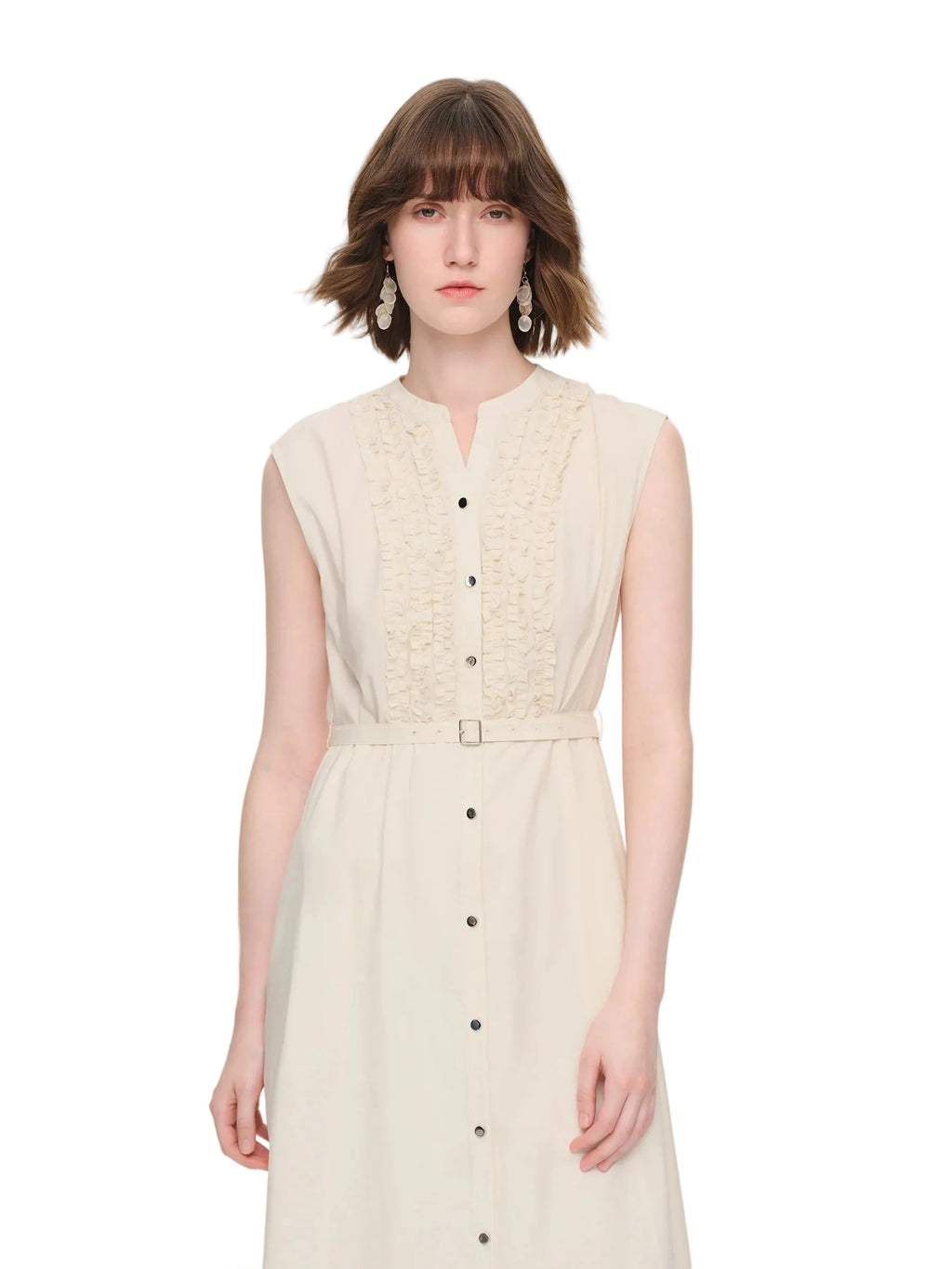 Vestido longo de algodão