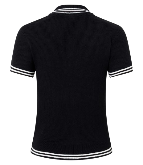 Blusa Polo em Tricô