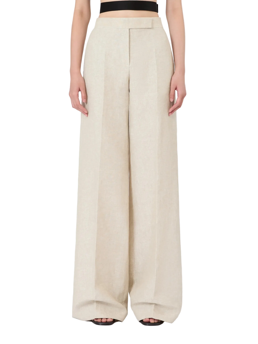 Calça em Linho Sarjado