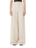Calça em Linho Sarjado