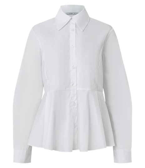 Camisa Peplum em Algodão