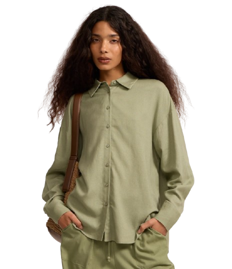 Camisa Viscolinho Manga Longa
