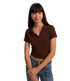 Blusa Polo em Algodão