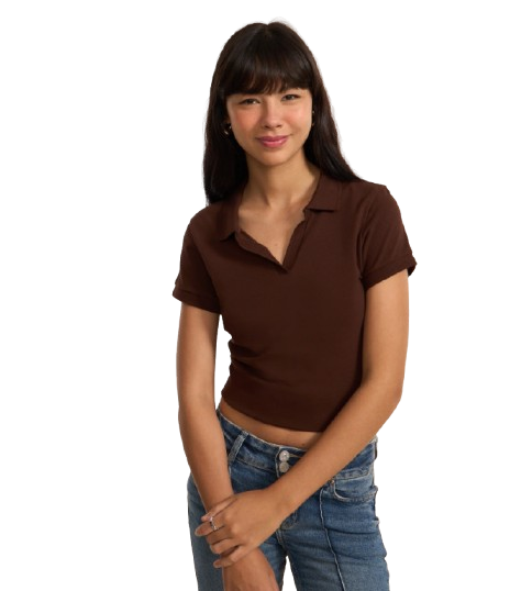 Blusa Polo em Algodão